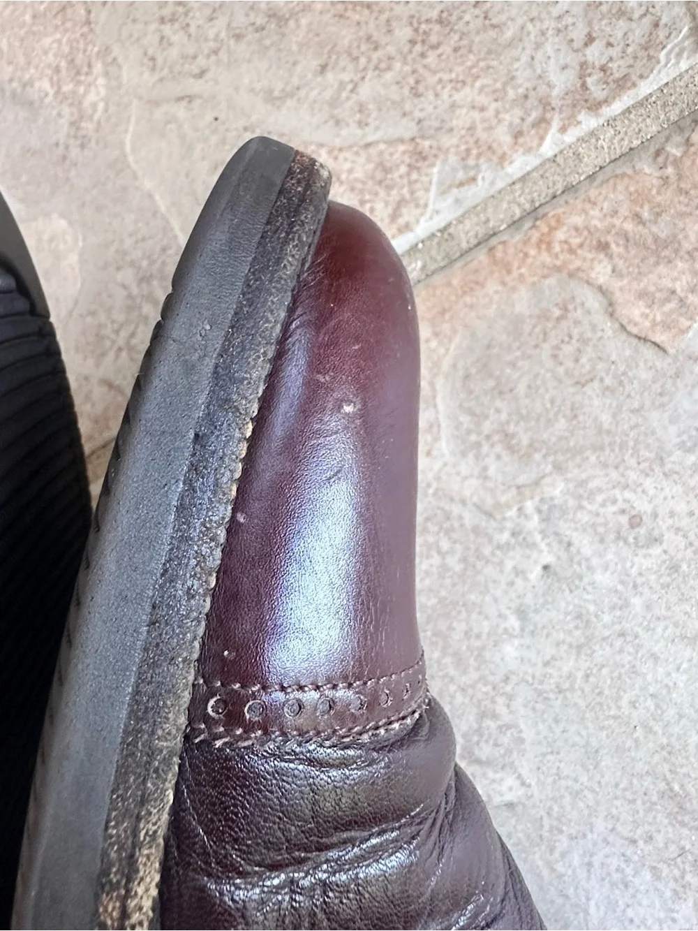 Bruno Magli Cali Monk Strap Shoes Brown Leather Cap Toe Vibram Gumlite sole